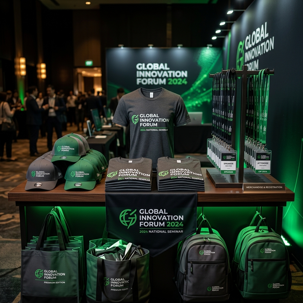 Corporate merchandise event display